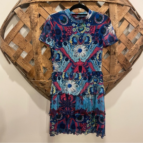 Desigual by M. Christian Lacroix Short Layered Dress Size Large - Picture 1 of 12